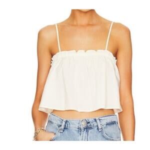 WeWoreWhat Ruffle Cami Top in Ivory - L
